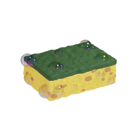 Sponge Scrubber  3D Icon