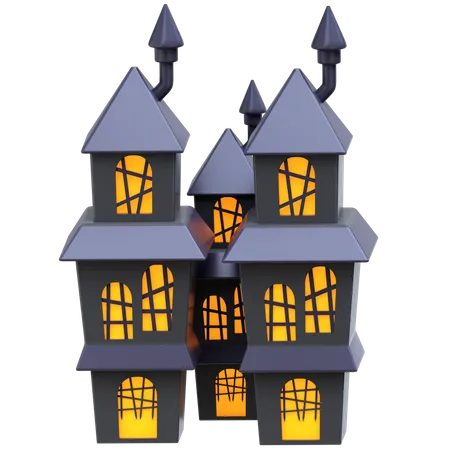 Spooky Castle  3D Icon