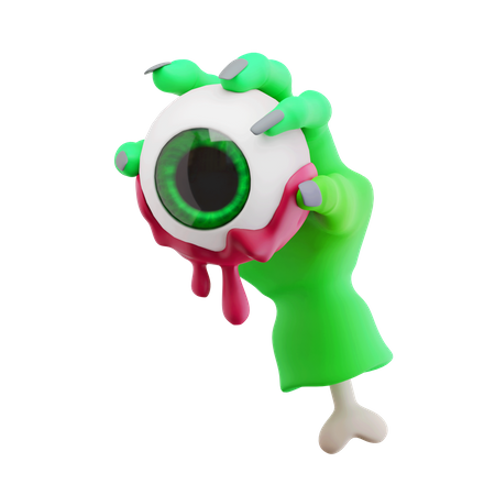 Spooky Eyes in Hand  3D Icon