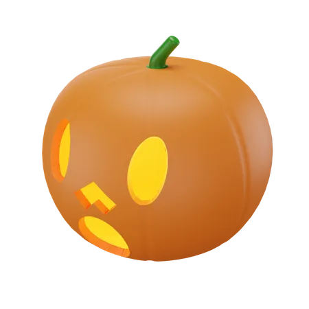 Spooky Pumpkin  3D Illustration