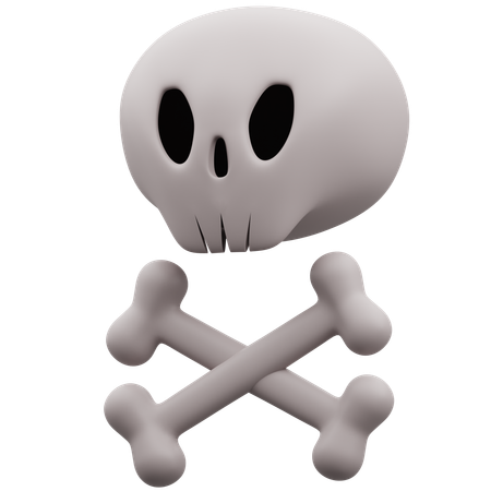 Spooky Skull  3D Icon