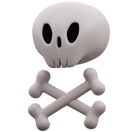 Spooky Skull  3D Icon