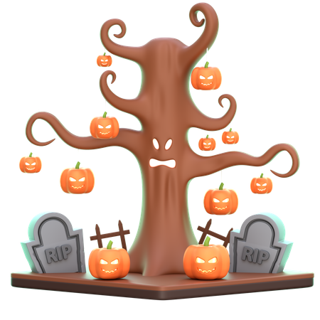 Spooky Tree  3D Icon