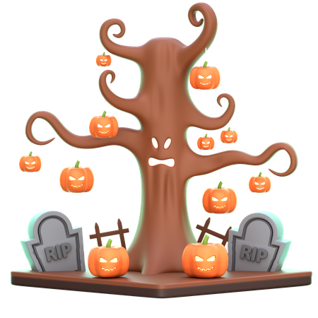 Spooky Tree  3D Icon