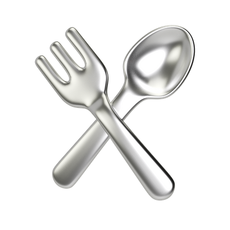 Spoon And Fork  3D Icon