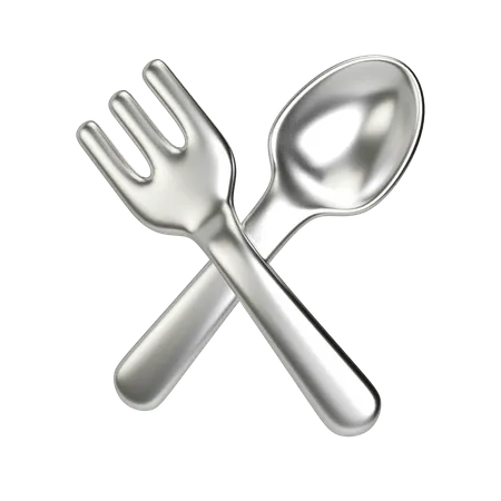 Spoon And Fork  3D Icon