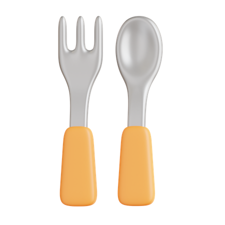 Spoon And Fork  3D Icon