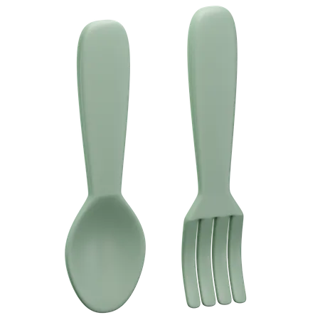 Spoon And Fork  3D Icon