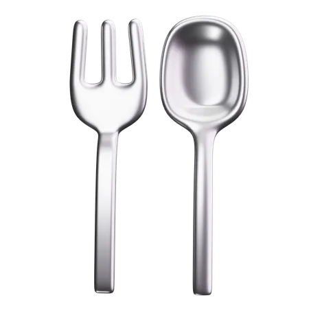 Spoon And Fork  3D Icon