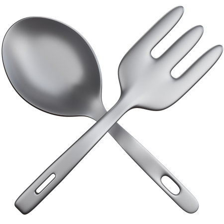 Spoon And Fork  3D Icon