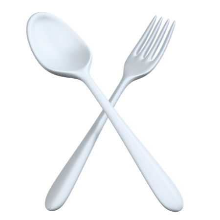 Spoon And Fork  3D Icon