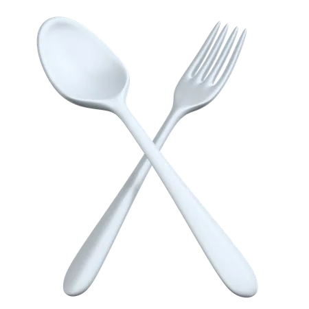 Spoon And Fork  3D Icon