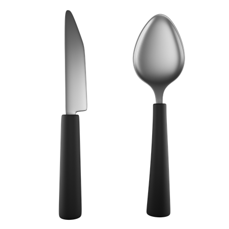 Spoon And Knife  3D Icon