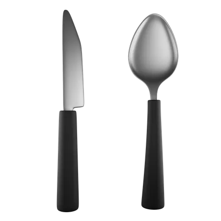 Spoon And Knife  3D Icon