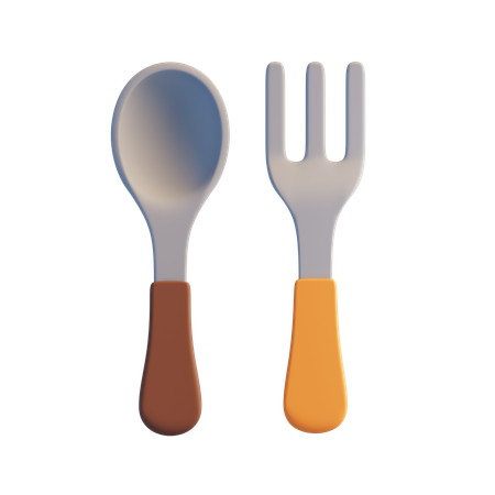 Spoon fork  3D Icon