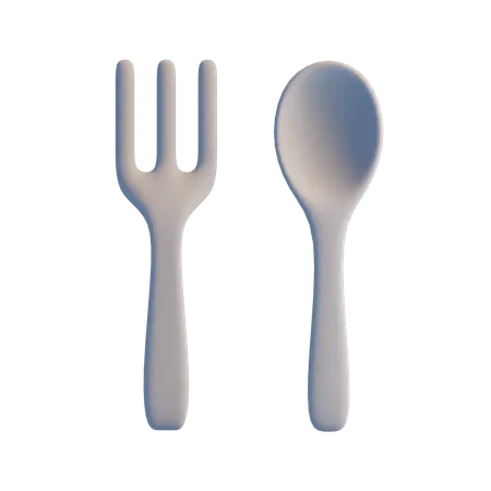 Spoon Fork  3D Icon