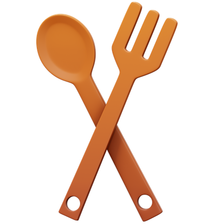 Spoon & Fork  3D Icon