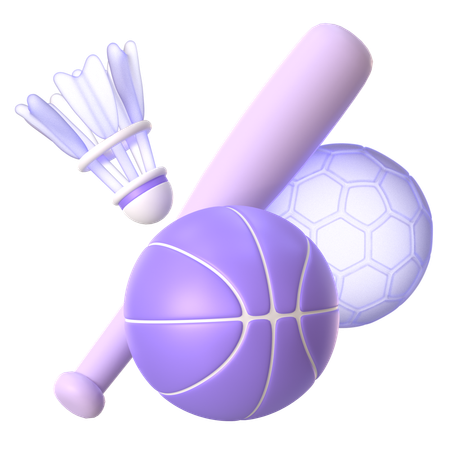 Sport Equipments  3D Icon