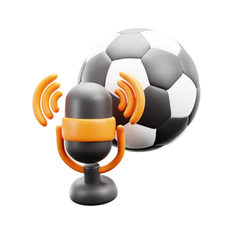 Sport Podcast  3D Icon