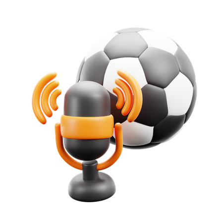 Sport Podcast  3D Icon