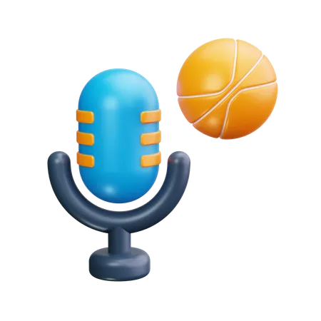Podcast sportif  3D Icon