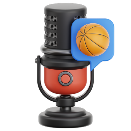 スポーツポッドキャスト  3D Icon