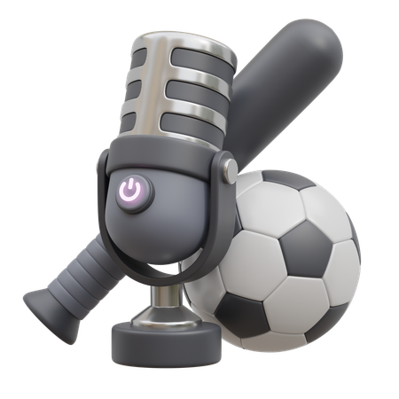 Podcast sportif  3D Icon