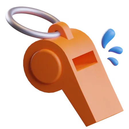 Sport Whistle  3D Illustration