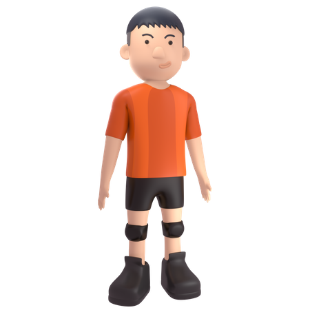 Sportler  3D Illustration