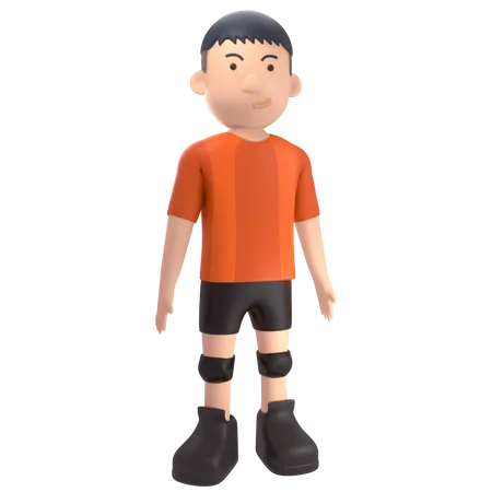 Sportler  3D Illustration