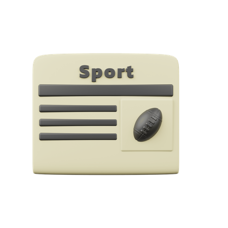 Sport Nachrichten  3D Icon