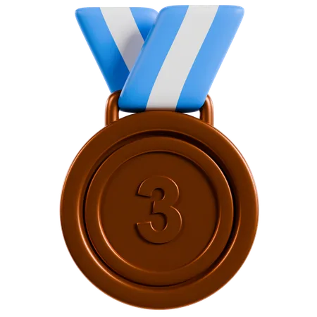 Sports Bronze Medal  3D Illustration
