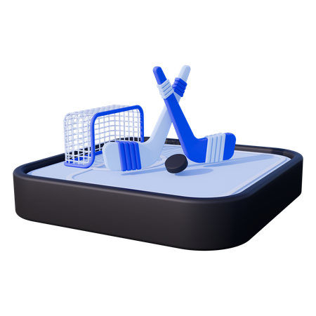 Sports de hockey sur glace  3D Icon