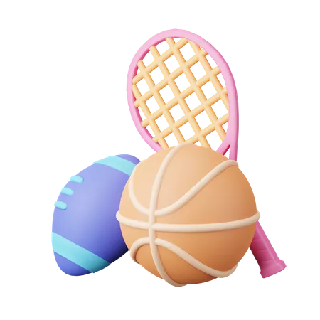 Sports equipment 3D Icon