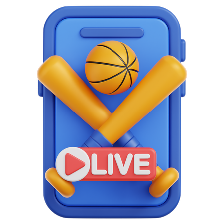 Sports Live  3D Icon