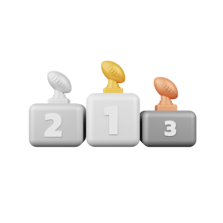 Sports Podium  3D Icon