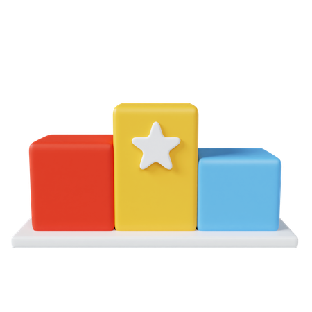 Sports Podium  3D Icon