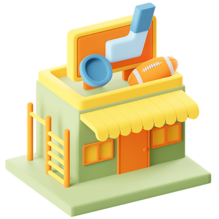 Sports Shop  3D Icon
