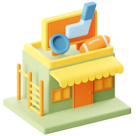 Sports Shop  3D Icon