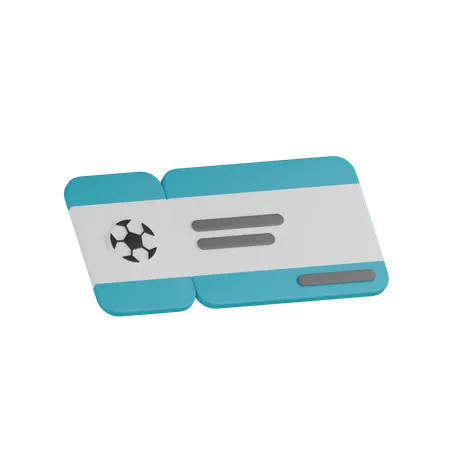 Sports Ticket 3D Icon