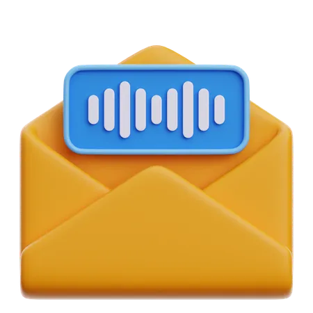 Sprach-E-Mail  3D Icon