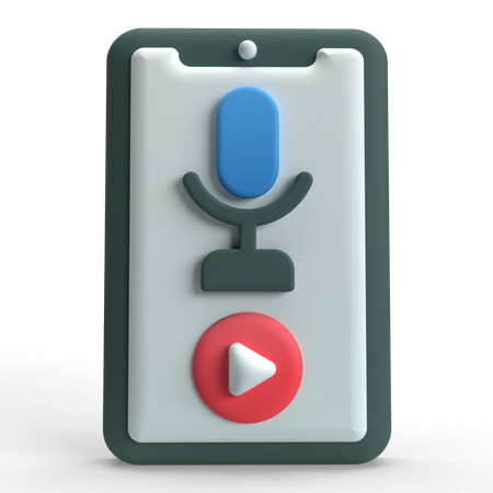 Sprachaufzeichnung  3D Icon