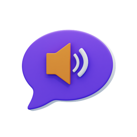 Voice-Chat-Blase  3D Icon