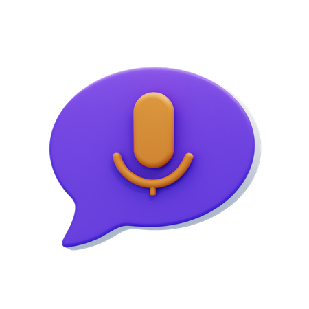 Voice-Chat-Blase  3D Icon