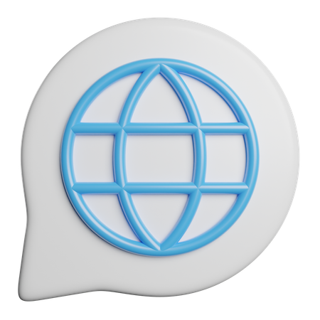 Sprache  3D Icon