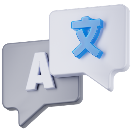 Sprache  3D Icon