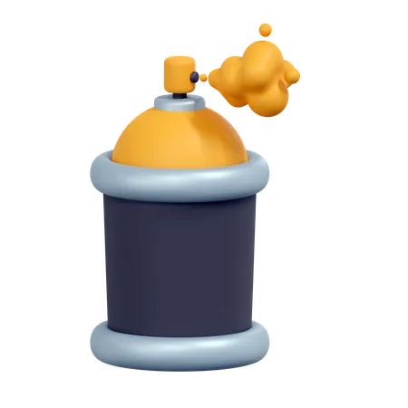 Spray colorido  3D Icon