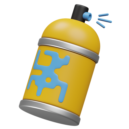 Spray colorido  3D Icon