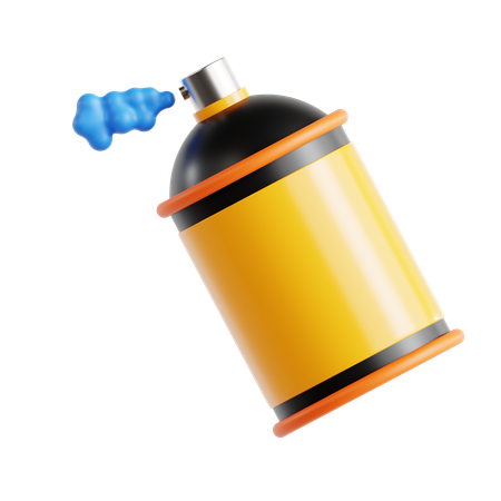 Spray colorido  3D Icon