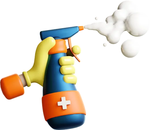 Spray desinfectante  3D Illustration